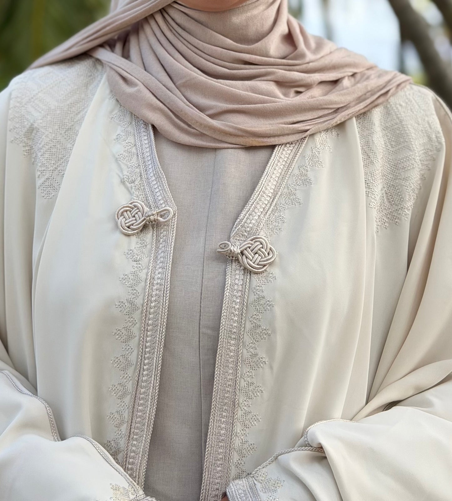 Farasha Kimono - Seashell Ivory Tarz Fessi edition