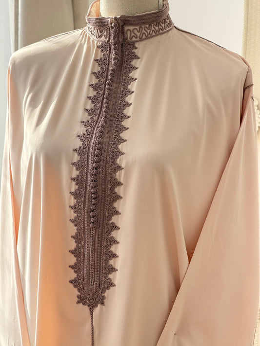 Oyster pink Jabadour top