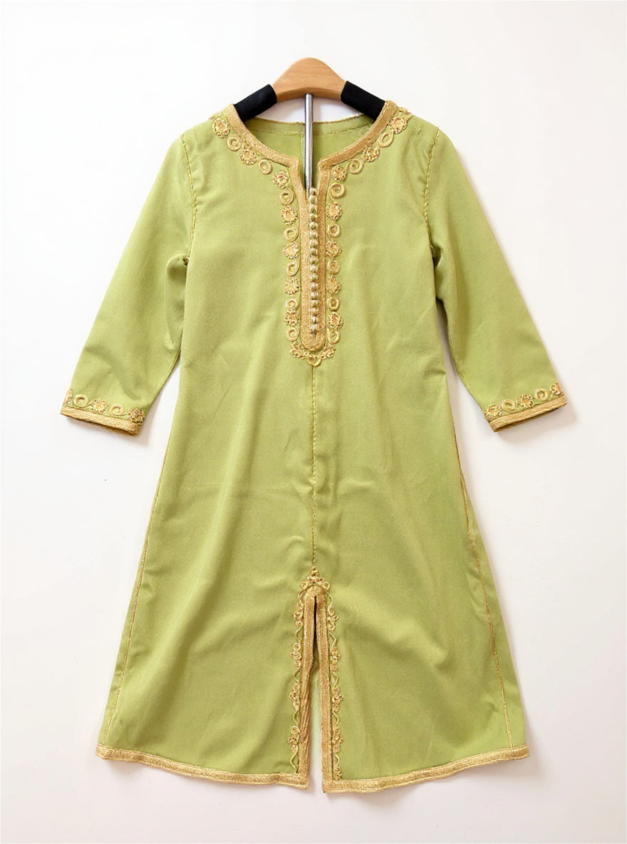 Sage green girls caftan