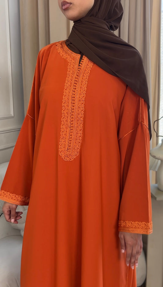 Burnt Orange - Embroidery Gandora