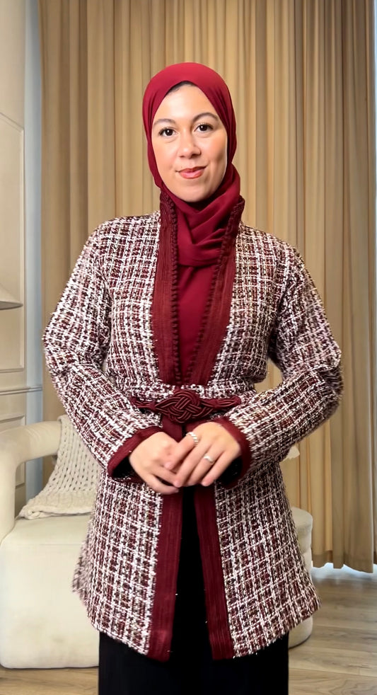 Tweed Jabadour Burgundy edition