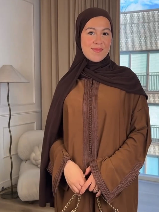 Autumn in Morocco Brown Gandora (Double Sfifa)