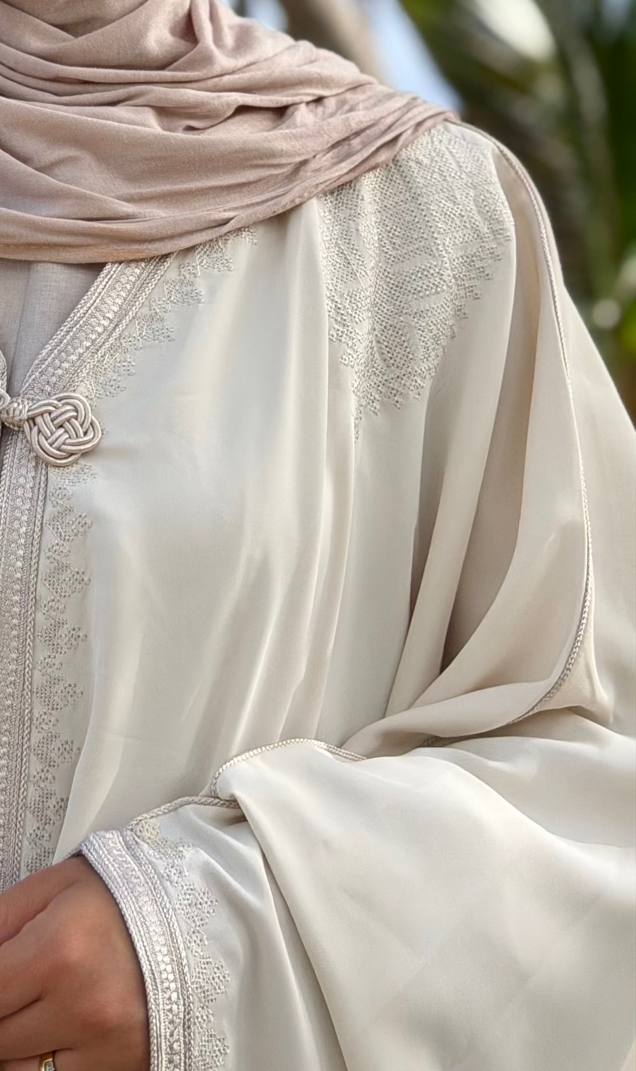 Farasha Kimono - Seashell Ivory Tarz Fessi edition
