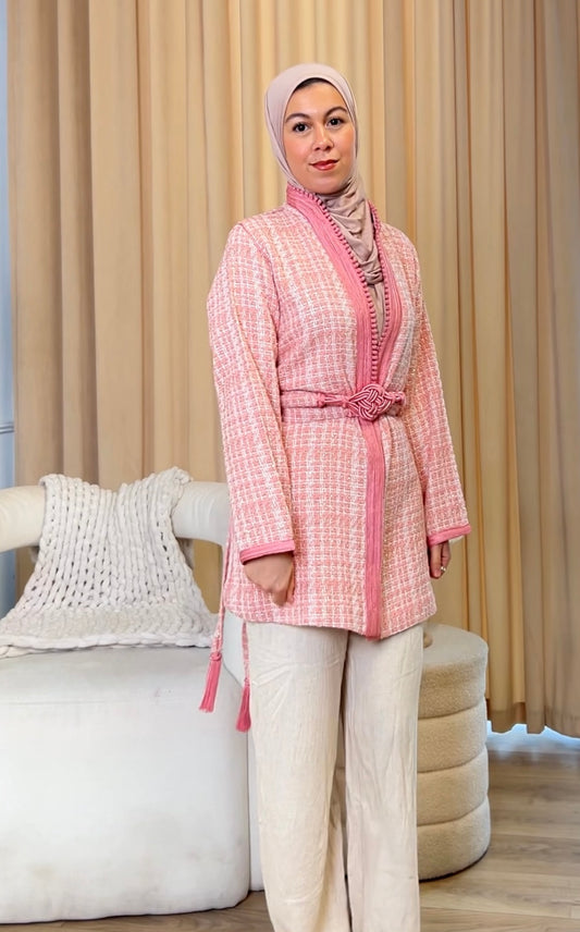 Tweed Jabadour Pink & White edition