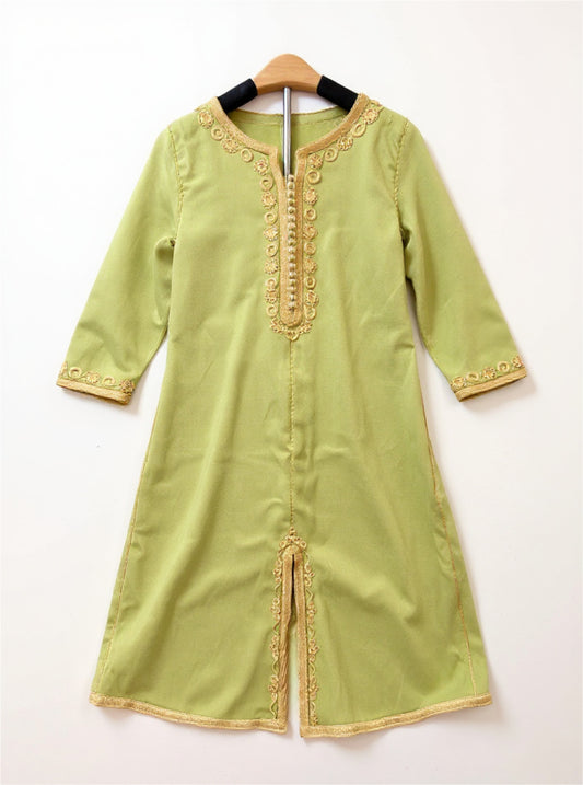 Sage green girls caftan