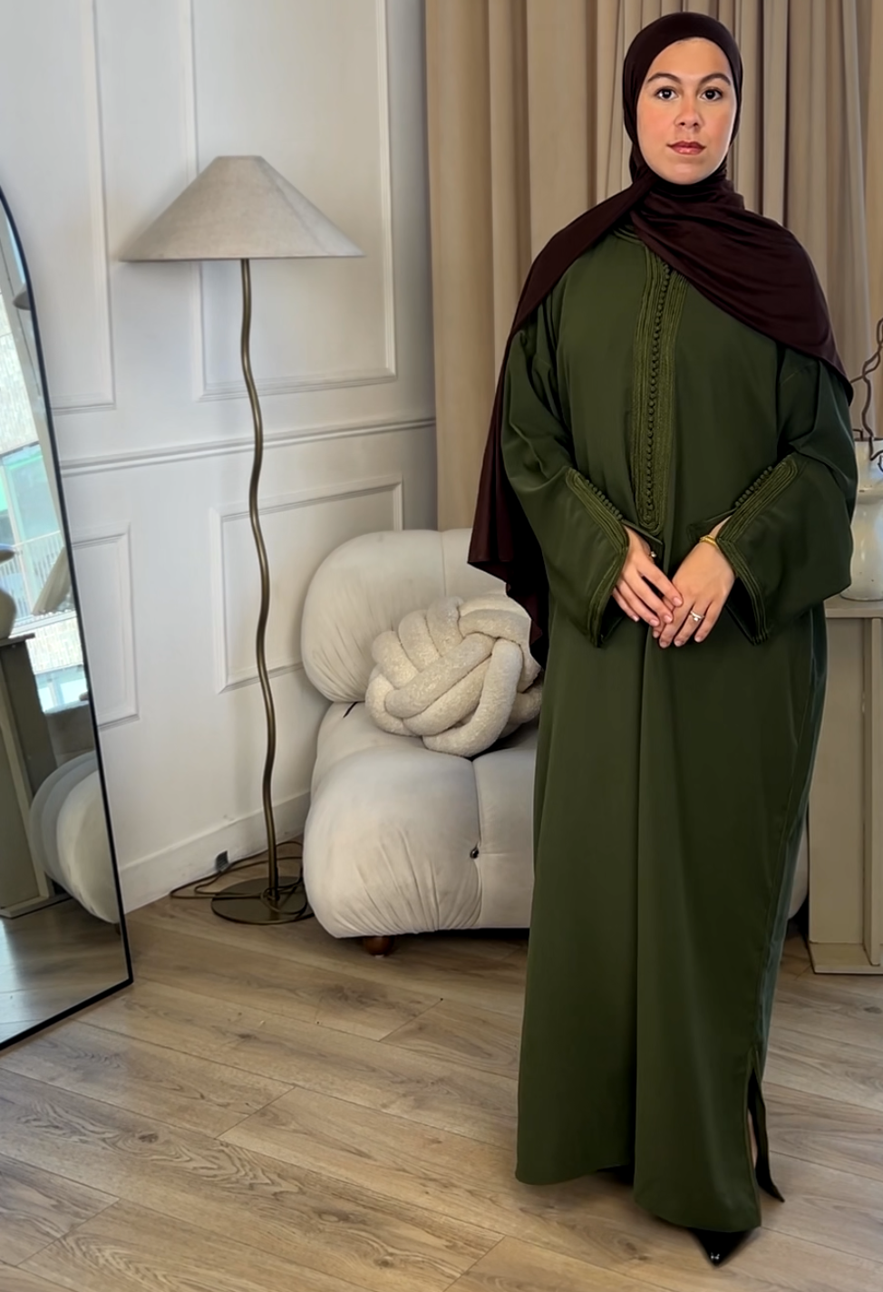 Autumn in Morocco Khaki Gandora (Double Sfifa)