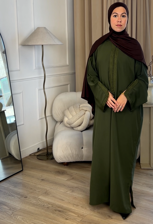 Autumn in Morocco Khaki Gandora (Double Sfifa)