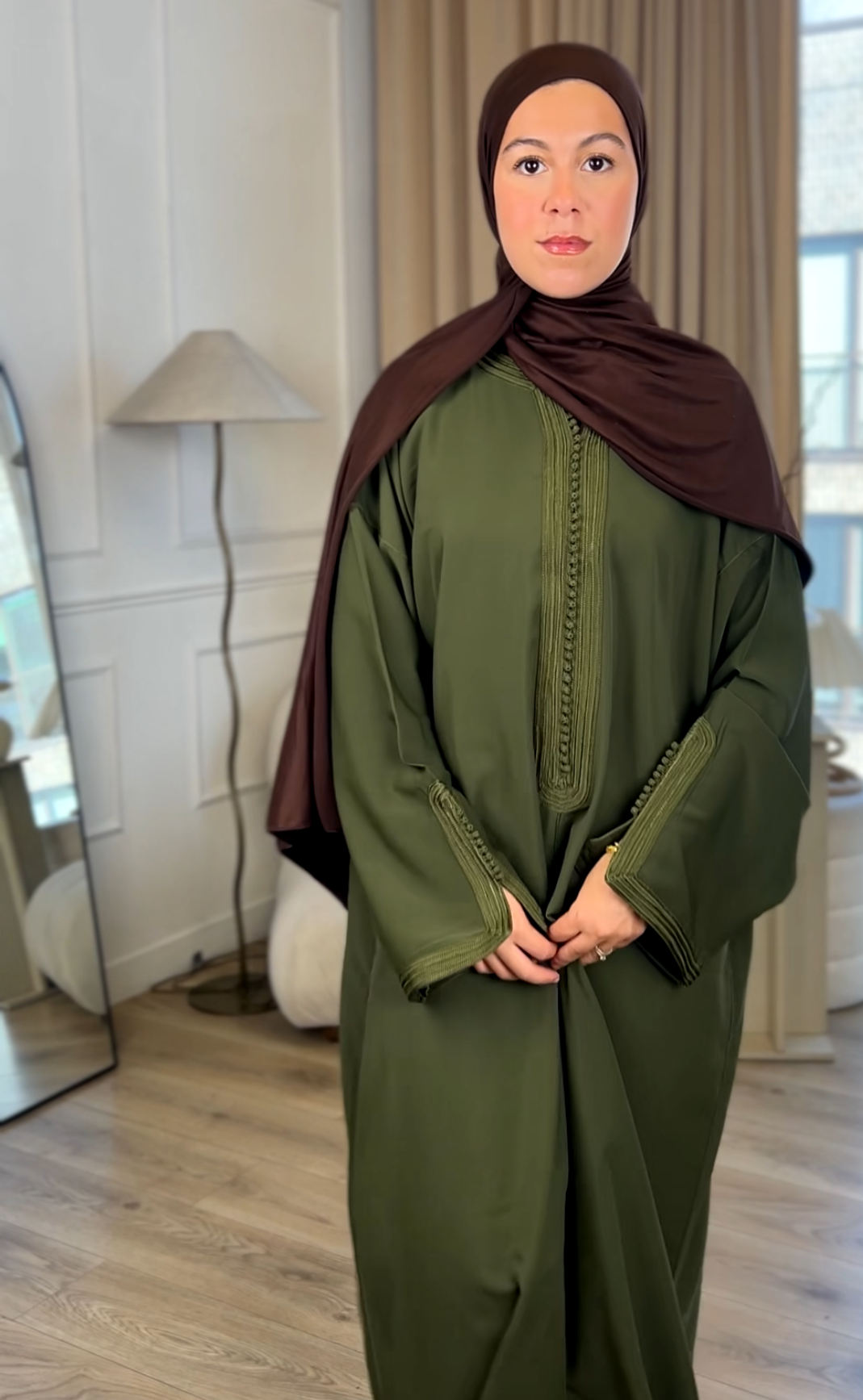 Autumn in Morocco Khaki Gandora (Double Sfifa)