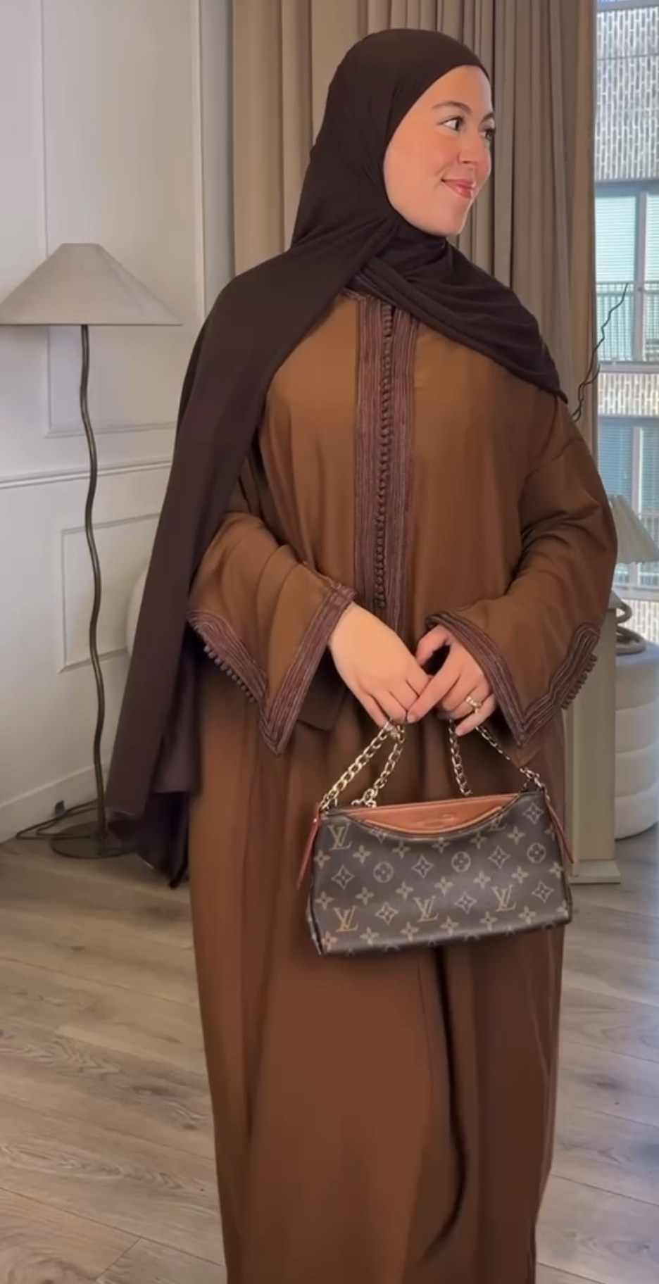 Autumn in Morocco Brown Gandora (Double Sfifa)